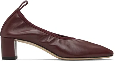 Aeyde Square Toe Leather Ballerina Shoes In Multi