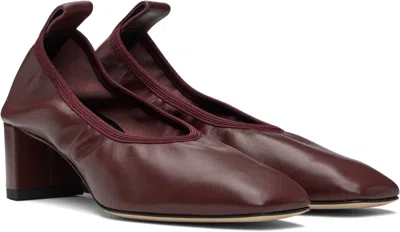 Aeyde Square Toe Leather Ballerina Shoes In Multi