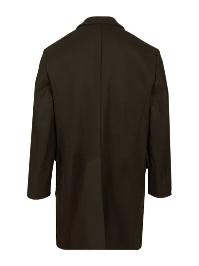 Barena Venezia Cappotto Doppio Petto Gazabin Caramal 75 Lana 25 Poliamidica Coats Green In Brown