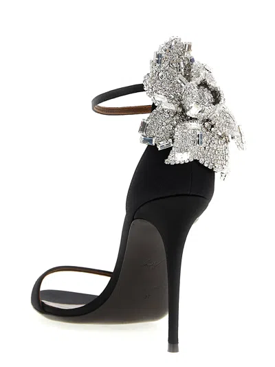 Giuseppe Zanotti 105mm Clandestino Jewel-embellished Stiletto Heeled Sandals In Black