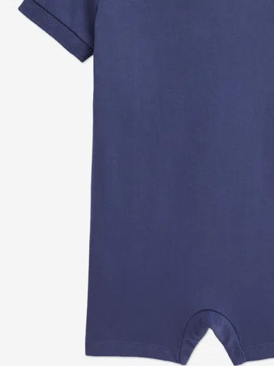 Ralph Lauren Baby Boys Jersey Romper In Blue