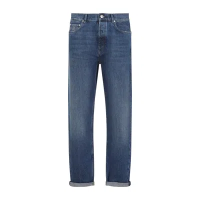 Brunello Cucinelli Belt Loop Jeans In Blue