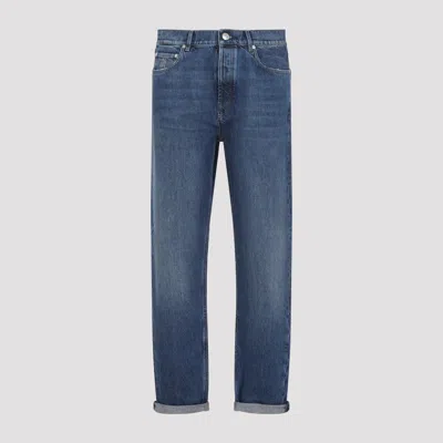Brunello Cucinelli Belt Loop Jeans In Blue