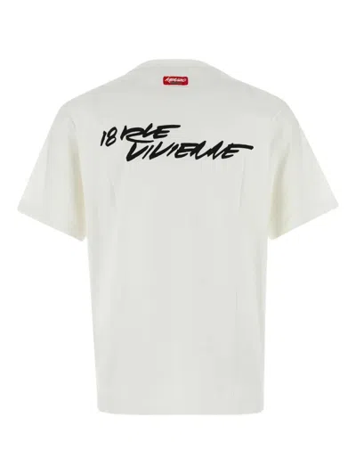 Kenzo X Futura 2000 Cotton T-shirt In White