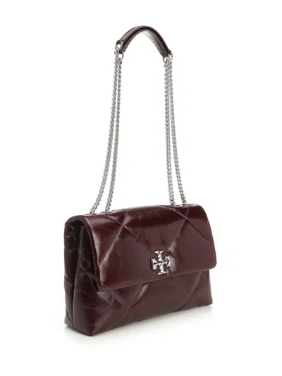 Tory Burch Kira Diamond Quilt Distressed Convertible Shoulder Bag Crossbody Bags Bordeaux