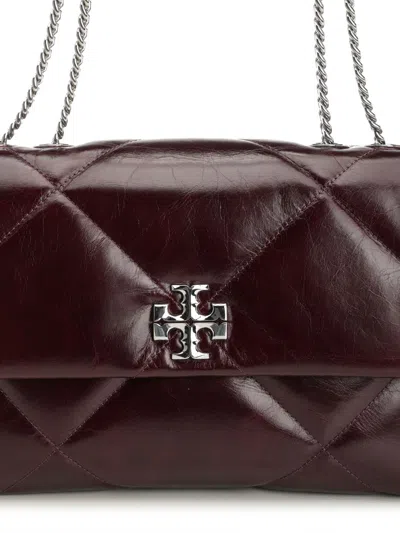 Tory Burch Kira Diamond Quilt Distressed Convertible Shoulder Bag Crossbody Bags Bordeaux