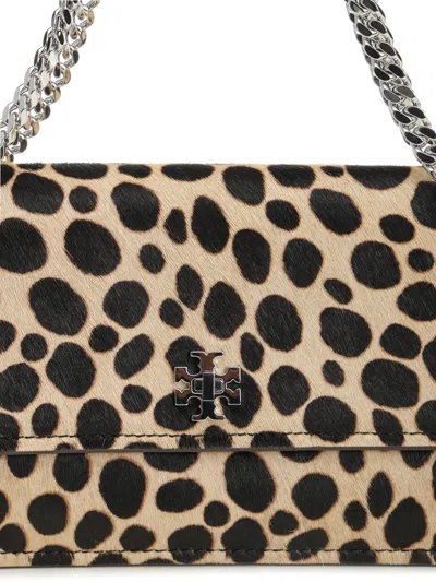 Tory Burch Kira Turnlock Haircalf Shoulder Bag Crossbody Bags Animalier