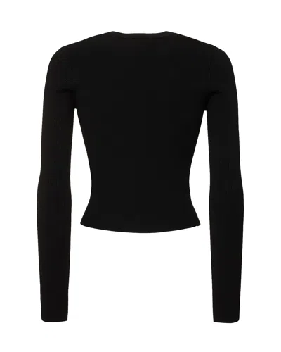 Diesel Long Sleeve Sweater In Black