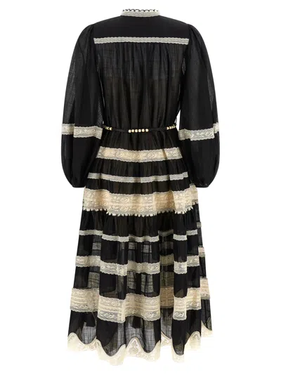 Zimmermann Rhiannon Billow Maxi Dress In Black