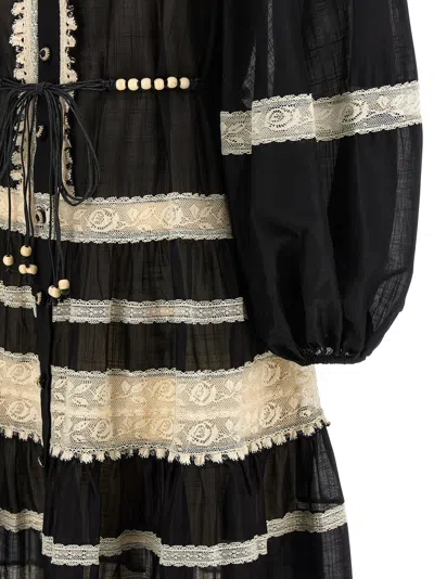 Zimmermann Rhiannon Billow Maxi Dress In Black
