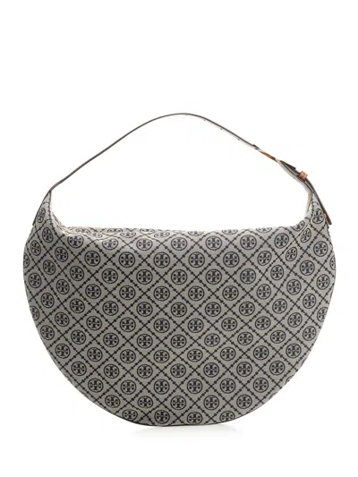 Tory Burch Large T Monogram Jacquard Balloon Bag