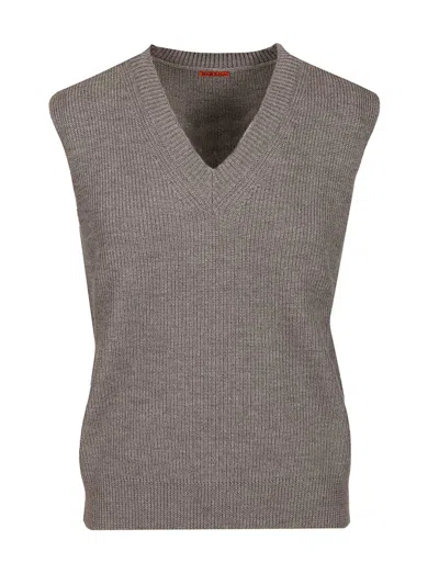 Barena Venezia Turlon Cruna Knitwear Brown In Gray