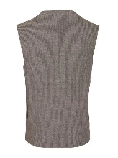 Barena Venezia Turlon Cruna Knitwear Brown In Gray