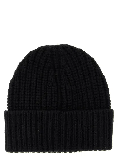 Moncler Women Beanie Wool And Cashmere Hat In Black