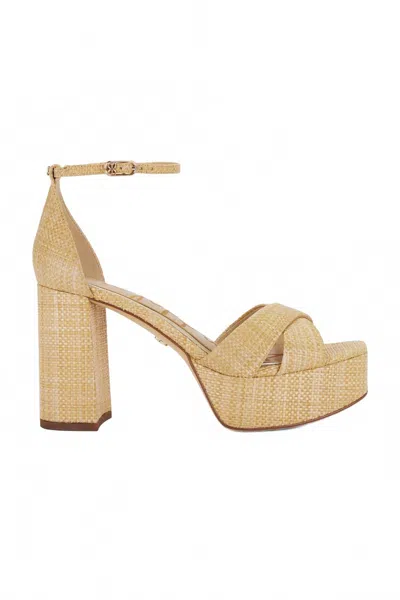 Sam Edelman Women's Jullian Platform Heel In Bleached Beechwood In Multi