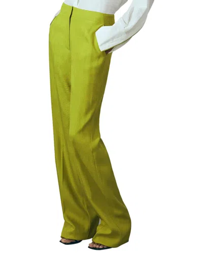 Reiss Penelope Slim Flare Trouser In Green