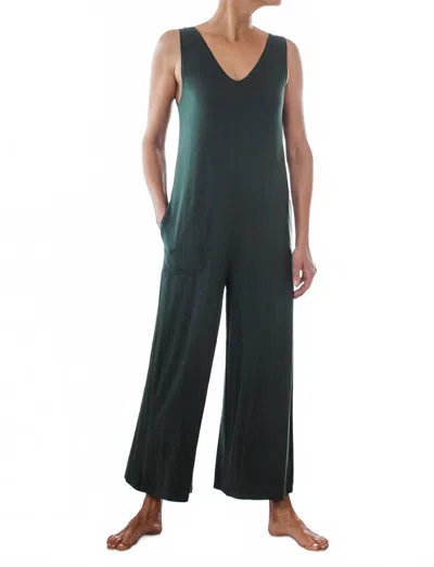 Yala Kylee Buttersoft Bamboo Sleeveless Jumper In Evergreen In Green