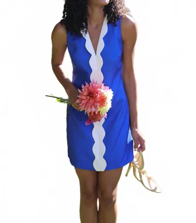 Ck Bradley Mareka Mini Dress In Azure In Blue