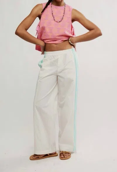 Free People Team Spirit Sweatpants In White In Multi