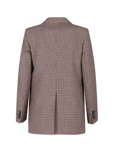 Tagliatore Structured Blazer With Notch Lapel And Back Vent In Multi