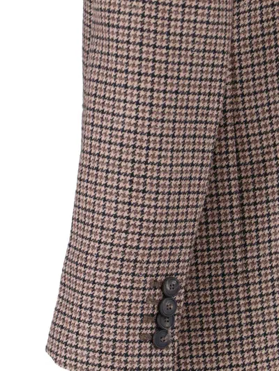 Tagliatore Structured Blazer With Notch Lapel And Back Vent In Multi