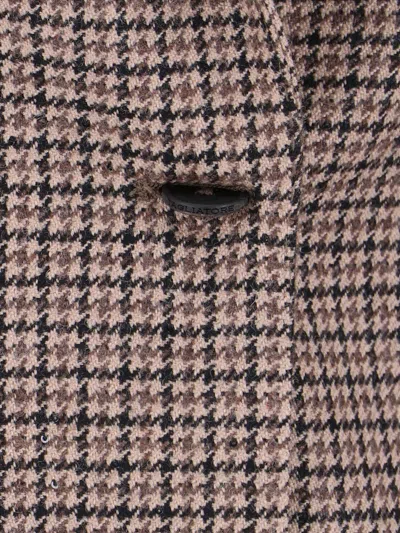 Tagliatore Structured Blazer With Notch Lapel And Back Vent In Multi
