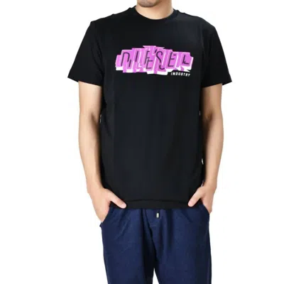 Diesel T-diegos Graphic Print Crew T-shirt In Black In Black