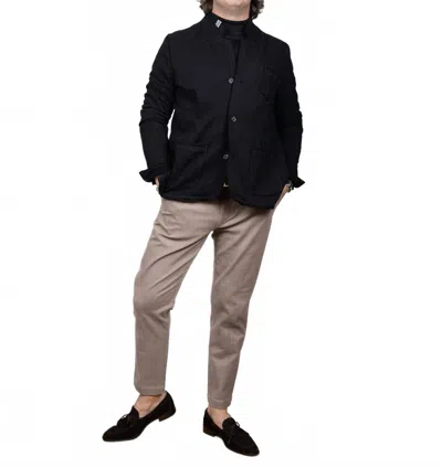 Articl3 Nomad Cotton Blend Pant In Khaki In Green