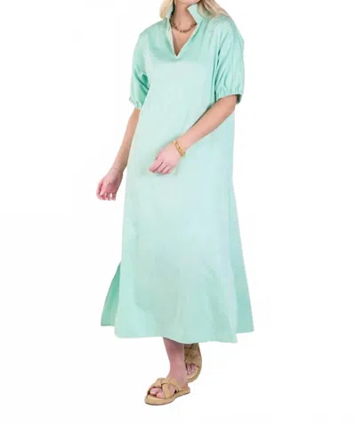 Emily Mccarthy Poppy Maxi Dress In Mist Green In Blue