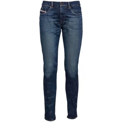 Diesel 2019 D Strukt Faded Effect Jeans In Blue