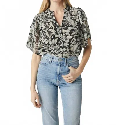 Misa Livia Top In Tonal Abstract In Multi
