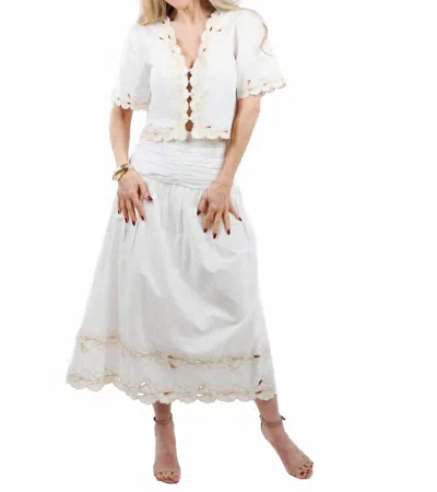 Rails Sol Maxi Skirt In White In Red