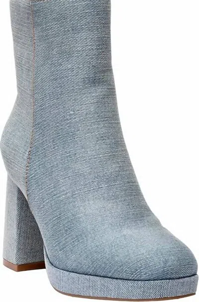 Corkys Footwear Women's Slug Bug Platform Boots In Denim In Multi