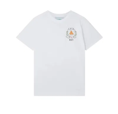 Casablanca Casa Way Mountain Printed T-shirt In White