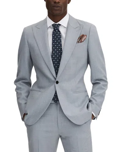 Reiss Dandy Peak Textured Blazer In Blue