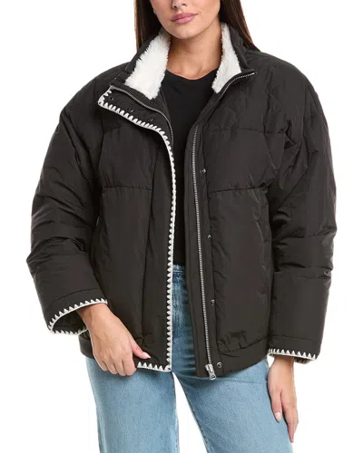 Rag & Bone Black Ingrid Puffer Down Jacket In Black