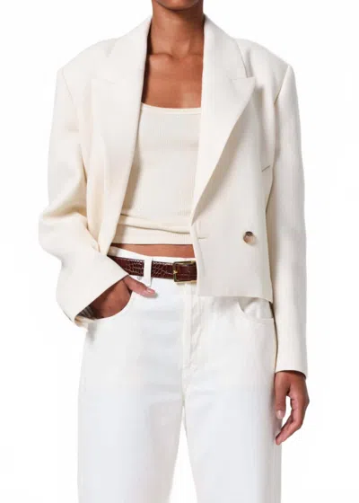 Citizen Of Humanity Coren Cropped Blazer In Cream In White