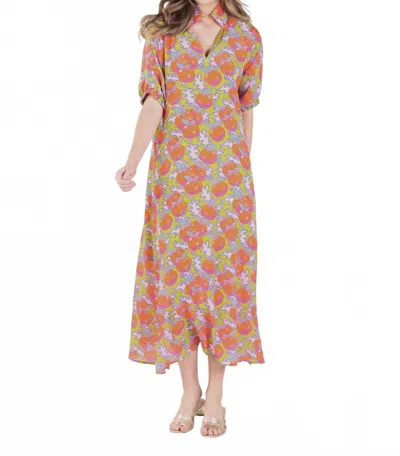 Emily Mccarthy Poppy Maxi Dress In Citrus Grove In Multi