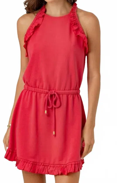 Sundays Mirabelle Dress In Washed Ruby In Red