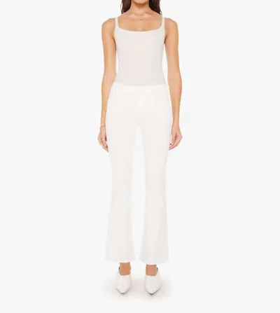 Mother Insider Crop Step Fray Denim Jeans In Fairest Of Them All In Multi