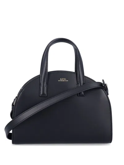 Apc A.p.c. Curved Silhouette Tote Bag In Black