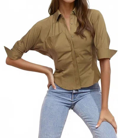 Eva Franco Sibella Shirt In Moss In Green