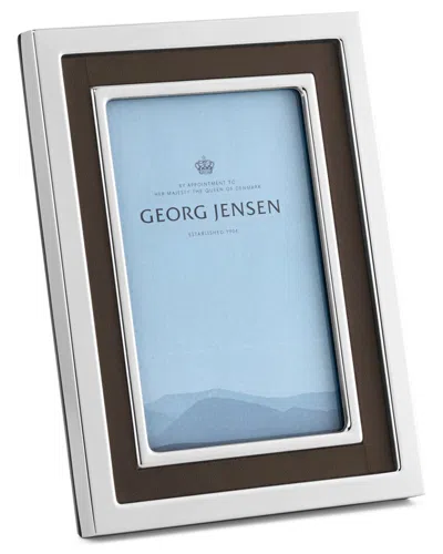 Georg Jensen Manhattan 4x6 Photo Frame In Silver