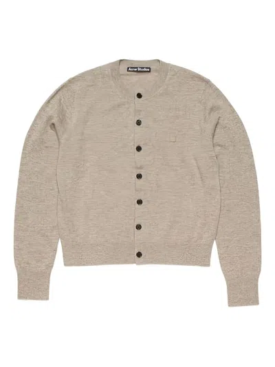 Acne Studios Cadigan Yak Wool In Gray