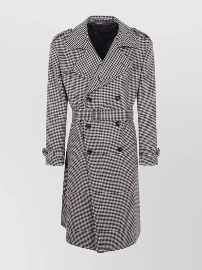 Tagliatore "born" Men's Trench Coat In Neutral