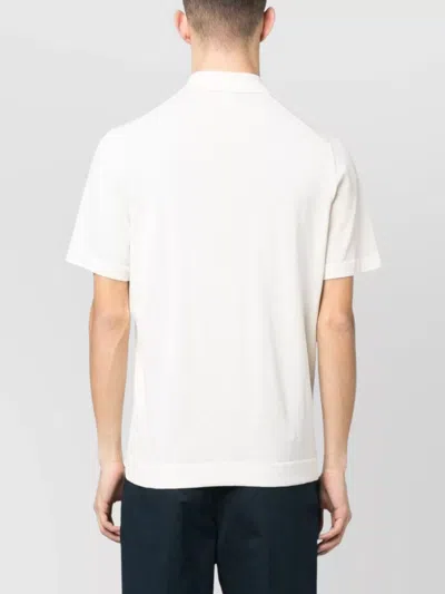Drumohr Polo Shirt Buttoned Short Sleeves In White