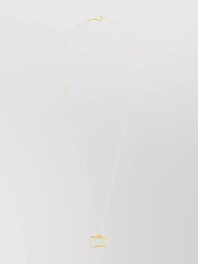 Aliita Adjustable Pendant Chain Necklace In Gold