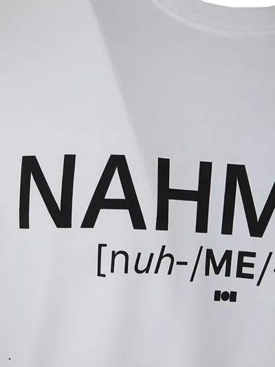 Nahmias Crew Neck Short Sleeve T-shirt Pronunciation In White