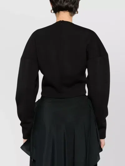 Gauge81 Cropped Knit Crew Neck Sweater In Multi