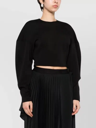 Gauge81 Cropped Knit Crew Neck Sweater In Multi